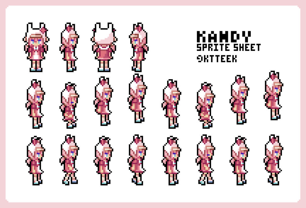 ktteek tafe character sprite design + animation cycle