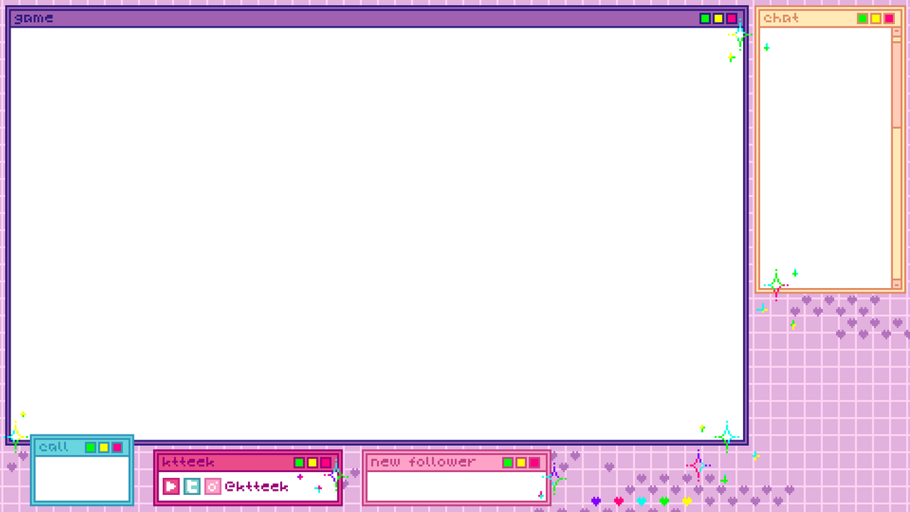 ktteek live stream overlay design